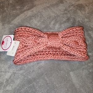 Smokey Pink Knitted Headband
